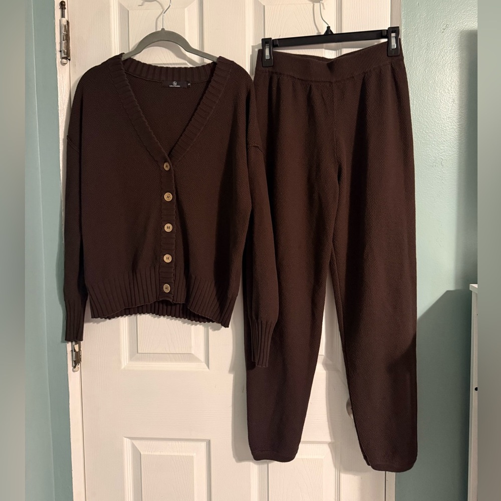 Cardigan and Pants Set